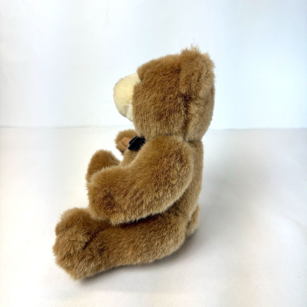 Steven Smith Vintage Brown Teddy Bear with Bow Tie Stuffed Animal Gift - Picture 3 of 11